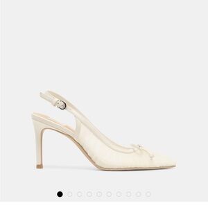 Dolce Vita White Slingback Heels